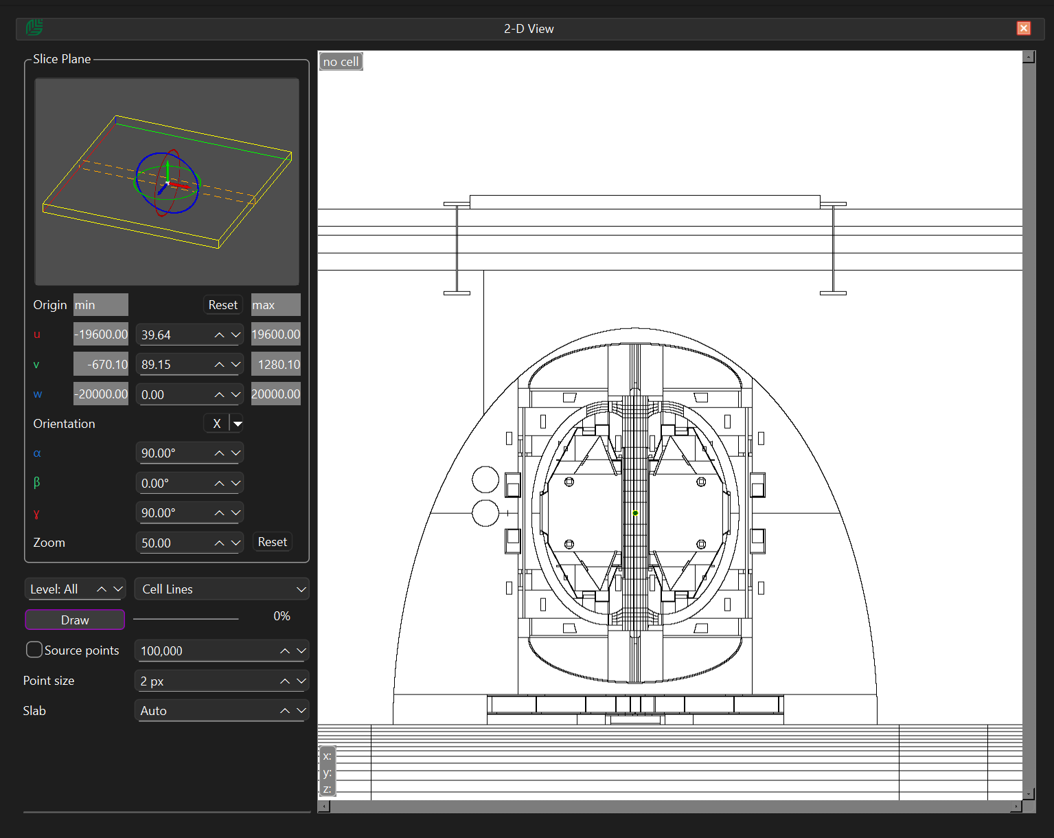 2-D Tokamak geometry visualisation
