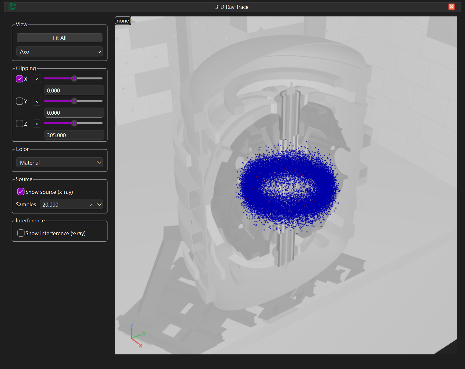 3-D beam source visualisation